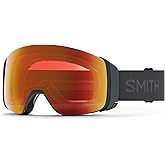 SMITH 4D MAG Goggles with ChromaPop Lens – Performance Snowsports Goggles with Easy Lens Change Technology for Skiing & Snowboarding – for Men & Women – Slate + Everyday Red Mirror