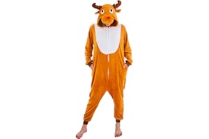 NEWCOSPLAY Unisex Adult Onesie Pajamas Animal One Piece Costume Cosplay Sleepwear