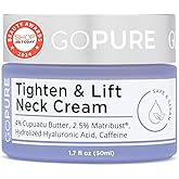 goPure Tighten & Lift Neck & Chest Moisturizer Cream for Visibly Firming, Tightening and Lifting Wrinkles & Crepey Skin, 1.7o