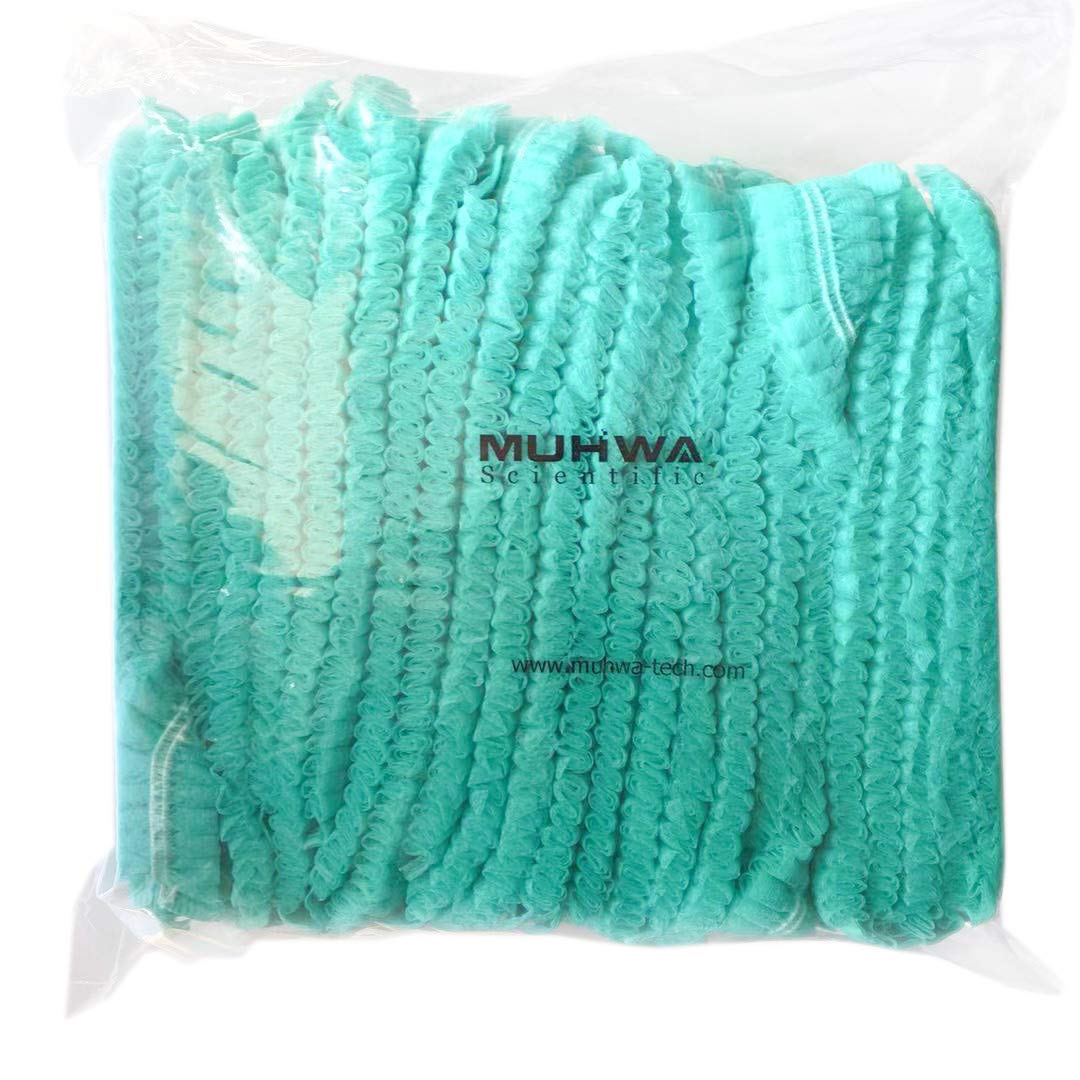 Disposable cap,Mob Caps,Hair Net Cap,100pcs,elastic Free Size,for Cosmetics, Beauty, Kitchen, Cooking, Home Industries, Hospital (Green)