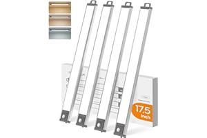 GOODEA 17.5Inch Under Cabinet Lighting, 4500mAh Rechargeable Battery Motion Sensor Light Indoor, Wireless Under Cabinet Lights for Kitchen, Closet(4 Pack)