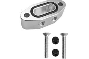 TIKSCIENCE LS Oil Port Adapter 90 Degree 1/8" NPT LS Twin Turbo Oil Feed Line Adapter Oil Port Supply Adapter Plate