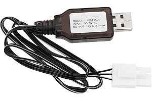 Briny River 2S Life 6.4V 600mA USB to EL4.5-3P Plug Batteries Charging Wire for Most Model Remote Control Cars Trucks Speedbo