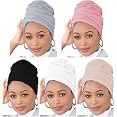 Head Wraps for Black Women Breathable Headwraps Scarf Long Hair Wraps Soft Wide Headbands Headscarves for Locs