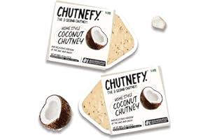 Chutnefy - Coconut Chutney (Pack of 2) | Serves 4 | Delicious & Ready-to-Eat | 5-Second Instant Chutney | No Preservatives or Additives