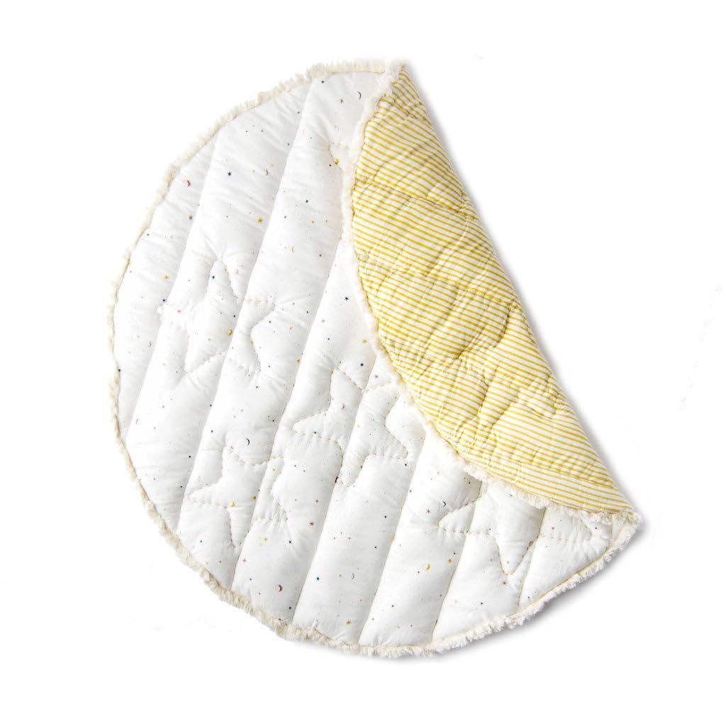 Photo 1 of Pehr Baby Play Mat, Celestial | Ultra-Soft Quilted 100% Cotton Exterior with Plush Polyester Fiberfill | 40” Diameter
