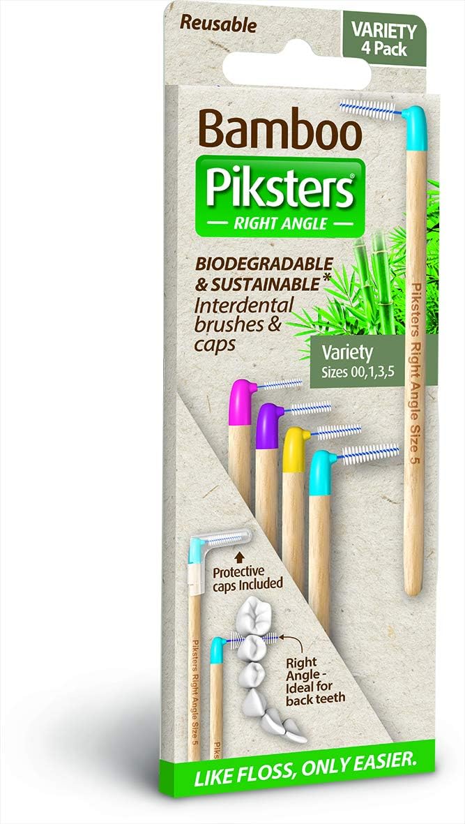 Bamboo Right Angled, Multicolor, 4 Count (Pack of 1)