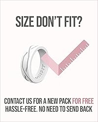 Rinfit Silicone Rings for Women 4mm Wide, 2.5mm