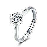 Atylyk 1 Carat Moissanite Adjustable Engagement