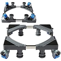 Jinby Rolling Base with 4 Locking Wheels Adjustable Base for Mini Fridge Stand Dryer Washing Machine Base Moving Cart