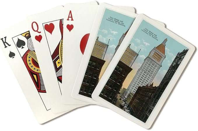 Amazon Com Cincinnati Ohio Union Central Life Insurance Co Building Exterior From Vine St Playing Card Deck 52 Card Poker Size With Jokers Everything Else