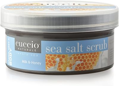 Cuccio Milk & Honey Sea Salt Foot Scrub Exfoliator 553g