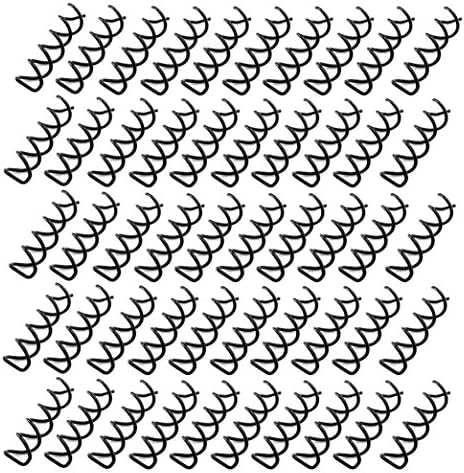 OPCC 50pcs Black Spiral Hair Pin Clip Bun Stick Pick for DIY Hair Style / Sleek and Compact Alloy Construction, Designed to Fit for All Hair Type, easy to use for your perfect bun hair style