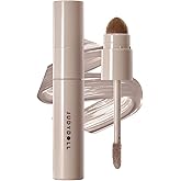 JUDYDOLL Liquid Contour & Highlighter，Face Sculpting Liquid Highlighter & Contour With Brush, Anti-Smudge & Brightening, Long-Lasting(01 Cool Gray Brown)