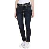 Democracy Womens 29 in. Ab-Tech Roll Cuff Jeans 12 Dark wash