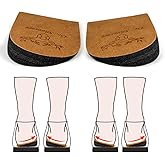 Dr. Shoesert 3 Layers Adjustable Orthopedic Heel Wedge Inserts, Supination & Pronation Correction Insoles for Bow Legs, Knee Pain, Foot Alignment (Brown, Small - Women's 4.5-8|Men's 6-8.5)