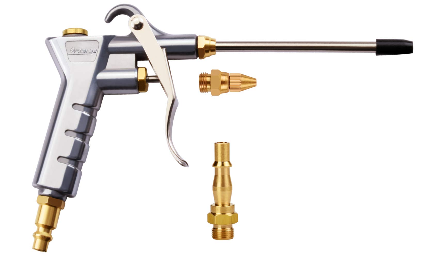 Air Blow Gun Astarye Nozzle Duster Blow Gun Cleaner with 1/4" NPT and 1/4" BSP Air Compressor Quick Connects