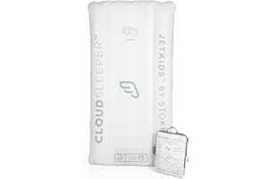 JetKids by Stokke CloudSleeper - Inflatable Kids’ Travel Bed - Includes Integrated Pump, Fitted Sheet & Packing Cube - Best f
