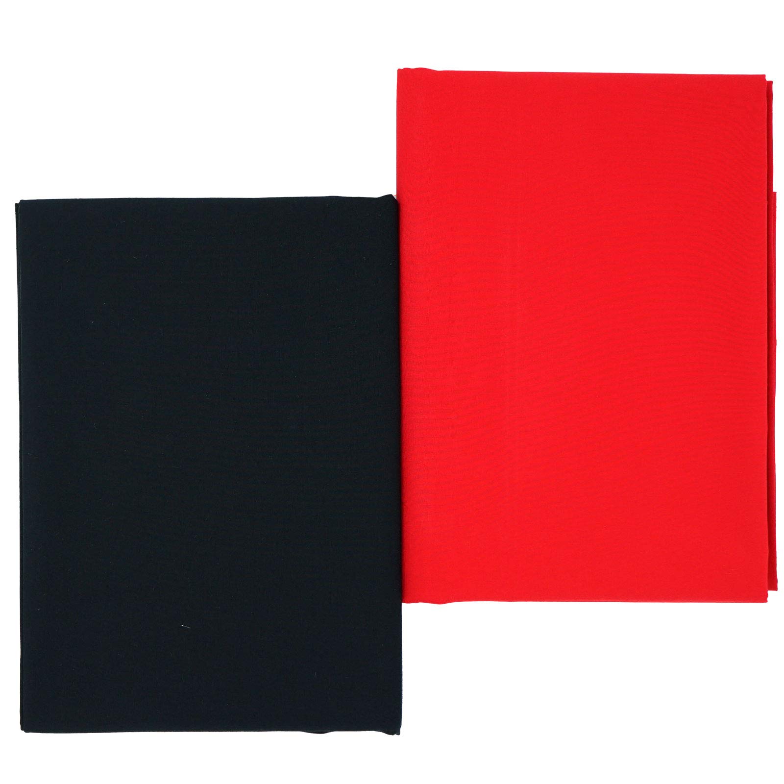 Master FAB -Black 100% Cotton Fabric by The Yard for Sewing DIY Crafting Fashion Design Washable Cloth Bundles Voile;Full Width cuttable39 x 55inches (100x140cm) (Black Solid)