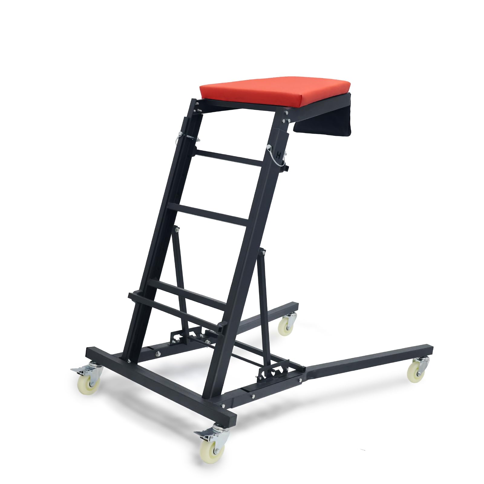 Photo 1 of ****MISSING PARTS (WHEELS, HARDWARE & OTHER), MINOR SCRATCHES***** THDUGG Large Topside Creeper 48"-76" Height Range, 400 LBS Capacity Automotive Creeper Top Side Creeper Foldable Car Creeper with 4 Caster Wheels and Padded Deck for Auto Repair Maintenanc