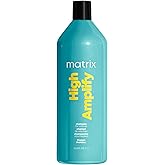 Matrix High Amplify Volumizing Shampoo, Instant Lift & Lasting Volume, Silicone-Free, Boost Structure in Fine, Limp Hair, Sal