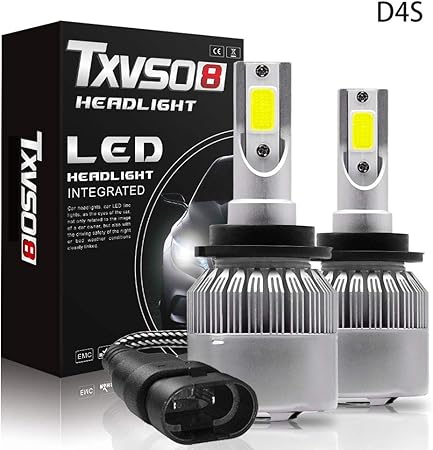 Amazon Sanvu 車用 Led ヘッドライト D2s D4s 新車検対応 へっどライト超高輝度 ハロゲンランプ ズ lm ホワイト 車対応 6000k フォグランプ Ledバルブ 車 バイク