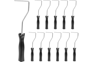 VEVOR 4 Inch Paint Roller Frame, Paint Handles Fits 4 in Mini Roller, Painting Supplies for Wall House Homes, Lightweight Mini Rollers Tools for Ceiling Small Areas Edges and Corners, 12 Pack, Black