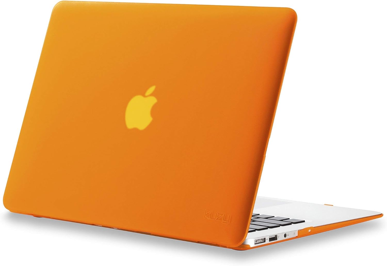 Kuzy MacBook Air 13 inch Case A1466 A1369 Soft Touch Cover for Older Version 2017, 2016, 2015 Hard Shell - Orange