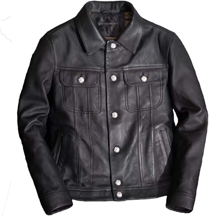 Amazon 本革ジャケット メンズ レザージャケット ライダースジャケット ブルゾン アウター ジャケット 革ジャン 秋冬 ラムレザー 本革 大きいサイズ ブラック コート ジャケット 通販