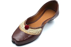 Chandrakala Casual Juttis for Women, Punjabi Jutti Ethnic Flats for Girls (WF148-P)