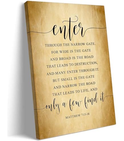 Wide And Narrow Gate Scripture