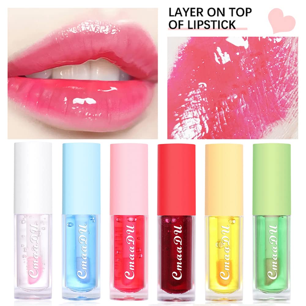 Yasovigi Lip Stain Lip Oil Plumping Lip Tint Moisturizing Lip Gloss, Transparent Lip Balm Care Stick Nourishing Repairing Non-sticky, Moisture&Lighten Lip Lines