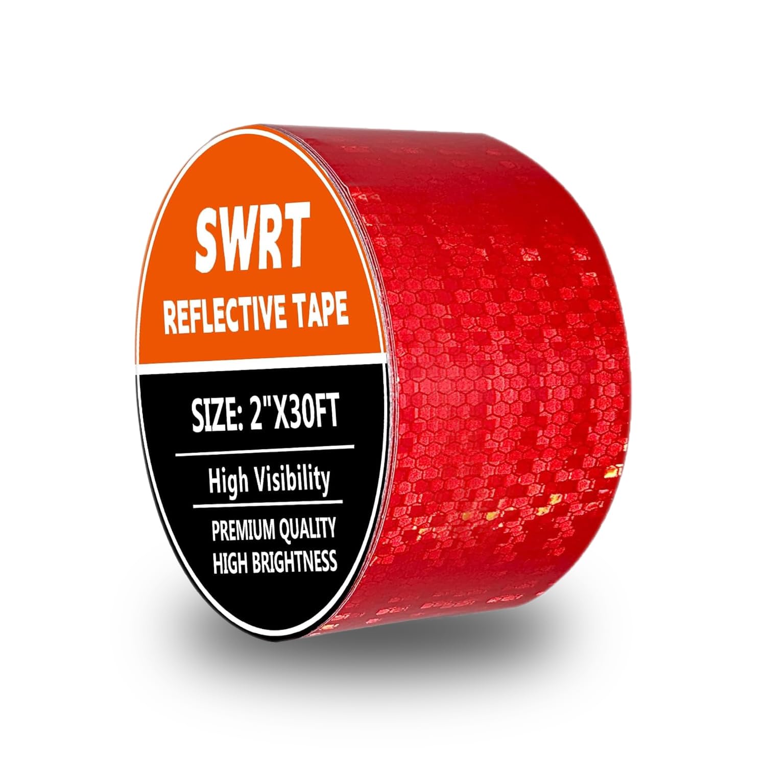 Photo 1 of SWRT Reflective Tape 2 Inch x 30 Feet DOT-C2 Shining Star Fade Resistant Red Reflective Tape Outdoor Waterproof Strong Adhesive Safety Warning Tape Reflector Conspicuity Tape for Trailer Trucks Bike