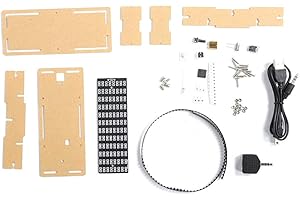 SANPYL Music Spectrum Display DIY Kit, Microcontroller LED Electronic Kit DIY Spectrum Analyzer 5V Long Service Life