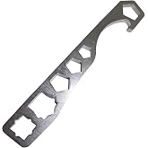 JXHONG Hydrant Wrench, Pentagon x5 &amp; Square x3 Hydrant Nut Tool | Precision Machining, Heat Treatment, Non-Cast Construction