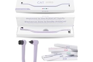 RYERCAT Lavender Dual Sided Cat Toothbrush - Kitten Toothbrush with Micro Head (Very Small) to fit into Cat/Kittens Mouth - C