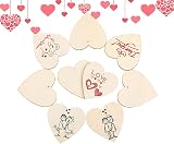 CIOKIT 46Pcs Unfinished Wood Slices Set 7 Sizes Natural Blank Pyrography view 6