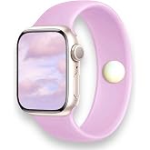AcuBracelet Motion Sickness Watch Band, Pink Silicone Solo Loop | Acupressure Strap, Balance, Focus, and Nausea Support, Compatible with Apple Watch