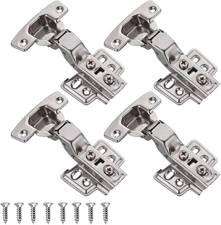 JQK Cabinet Hinges, 100 Degree Soft Closing Insert Door Hinge for