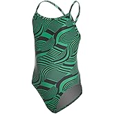 iSwim Thin Strap One Piece Swimsuit Youth Girls' Athletic Training Swimwear, UPF 50+, Quick Dry, Lined, Performance Fit