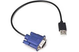 Evanlak USB-VGA Dummy Plug Headless Ghost Functionally Stable Dummy Plug Conductive Performancevga Headless RGB Display Emula