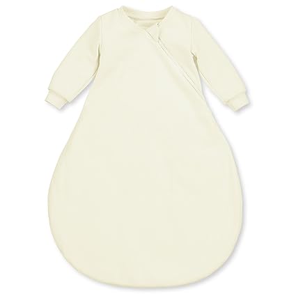 Sterntaler Leichter Schlafsack für Babys, Mit Ärmeln, Reißverschluss, Größe: 56, Crème