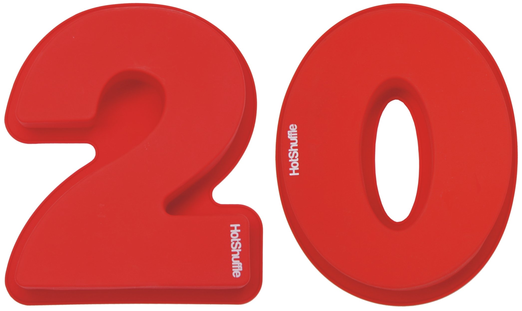 HotShuffle Large Silicone Number 20 Cake Tin Mould 20th Wedding Anniversary Birthday 2 0