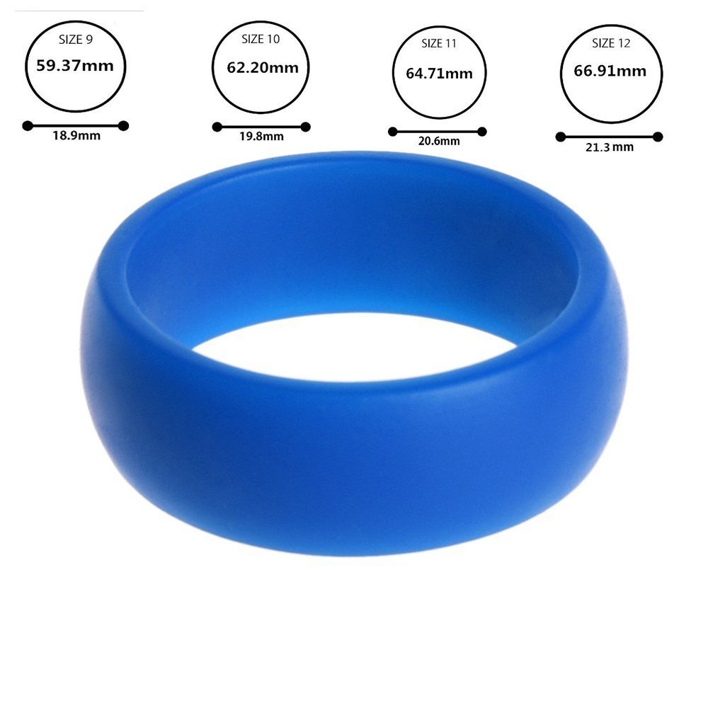 QALO Mens Silicone Wedding Ring Silicone Rings Designed For Everyday