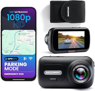 Nextbase 322GW Dash Cam Front 1080p WiFi GPS Bluetooth Night Vision