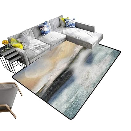 Amazon Com Lighthouse Non Slip Floor Mat Oil Painting Style