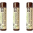Panama Jack Sunscreen Lip Balm - SPF 45, Broad Spectrum UVA-UVB Sunscreen Protection, Prevents & Soothes Dry, Chapped Lips, Vanilla, 3-pack