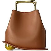 ZGRJSZDD Women PU Leather Handbag Crossbody Shoulder Purse Top Handle Bucket Bag