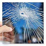 CafePress - Broken Glass - Square Sticker 3 - Square Bumper Sticker Car Decal, 3