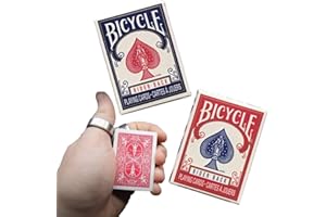 STRAIGHT POKER SUPPLIES Bicycle Playing Cards Mini Playing Cards | Pack of 2 Decks | Miniature Card Set | Novelty Gift, Magic Party Favor for Boys and Girls, Decoration Idea.